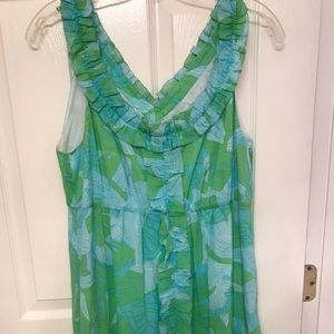 Lilly Pulitzer Palm Print Maxi Dress